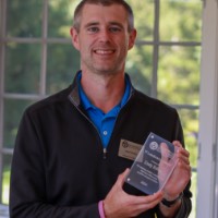 Cody Eding and his award